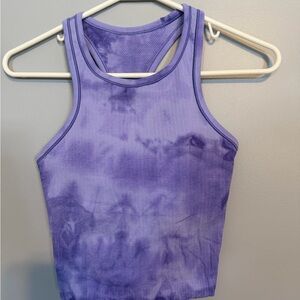 Purple Tie-Dye Women's Tank Top